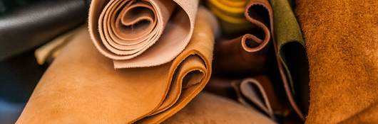 Leather storage in saddlery.